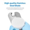 Dog Nail Clipper - Pet Cat Toe Claw Trimmer for Small Medium Large Breed (Blue)