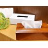 Ikeda 50372 Stylish Wave Tissue Box, White