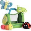 ebba - Baby Talk - 8" My Critter Keeper - Interactive Butterfly Bug Rattle Set