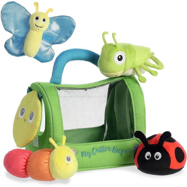 ebba - Baby Talk - 8" My Critter Keeper - Interactive Butterfly Bug Rattle Set