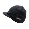 Unisex Black Thinsulate Winter Peak Beanie Hat