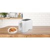 Daewoo Essentials, Plastic 2 Slice Toaster, White, Variable Browning Controls, Cancel Button, Cool Touch Design, Removable Crumb Tray, Auto Cut-Off, Clean Simple Design
