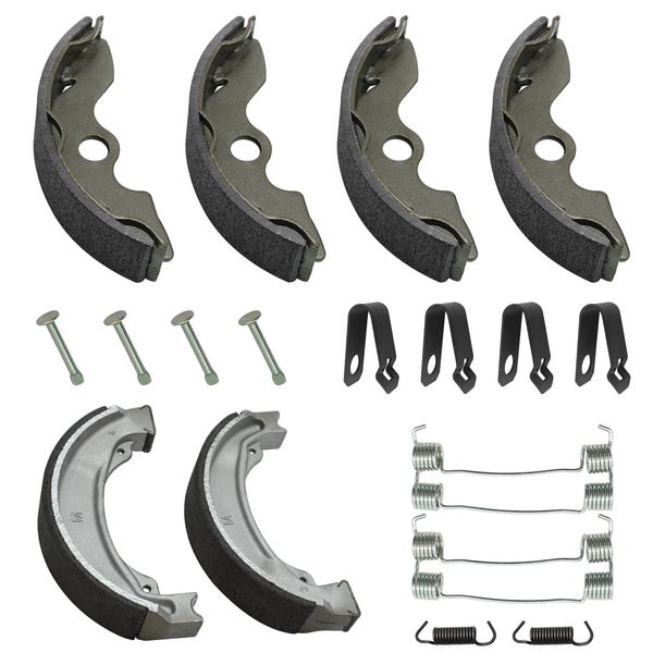 Front & Rear Brake Shoes Kit for Honda Recon 250 1997-2022, 06450-HC4-900 06430-HM8-A10 06430-HM8-A00