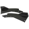 Rear Diffuser Bumper Splitter Canard Lip Side Skirts Black For Chevrolet Malibu