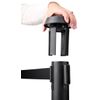 Displays2go Stanchion Mount LED Light Attaches to 2.5" Diameter QueuePole Posts (QPSOLT4)