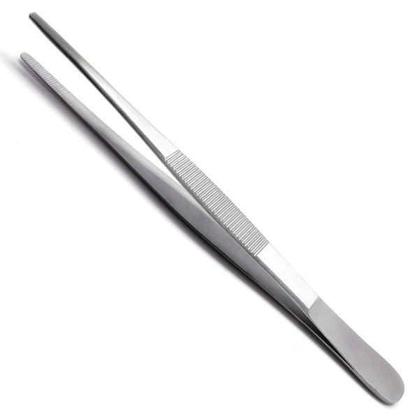 3 Pcs Dressing Tweezer Forceps 5.5" (14cm) Standard Pattern Serrated Tip Surgical Instruments