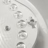 LED Bulkhead Fitting with Built in Microwave Sensor 18 Watt IP65 Polished Chrome Base 2D Fitting Weatherproof LEDBRITE