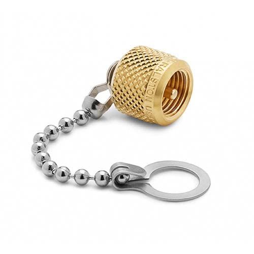 Ralston QTFT-CAPB Cap and Chain for Male Quick-Test Adapter, Brass
