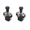 uxcell Push Pull Switch Plastic Black Headlight On Off Push Pull Switch Car Headlight 1.8 inches (4.5 cm) Length 2 Pack