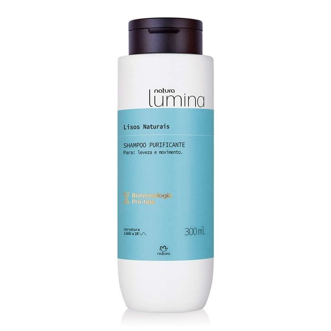 Natura - Linha Lumina (Cabelos Lisos) - Shampoo Purificante 300 Ml - (Natura - Lumina (Straight Hair) Collection - Purifying Shampoo 10.14 Fl Oz)