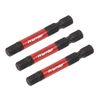 Sealey 3pc 50mm Hex 6mm Impact Power Tool Bit Set - AK8239