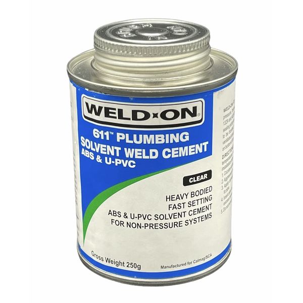 611 Plumbing Solvent Weld Cement ABS & U-PVC 250ML