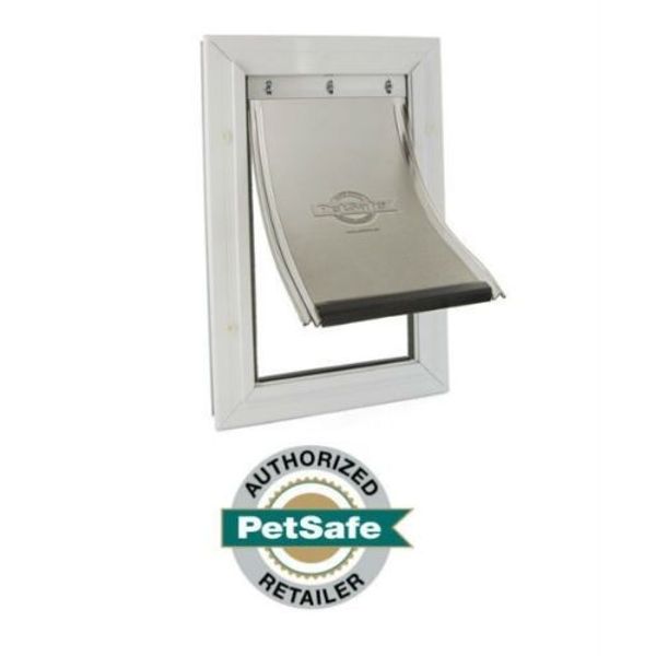 PetSafe Freedom Aluminum Pet Door White X-Large PPA00-10862