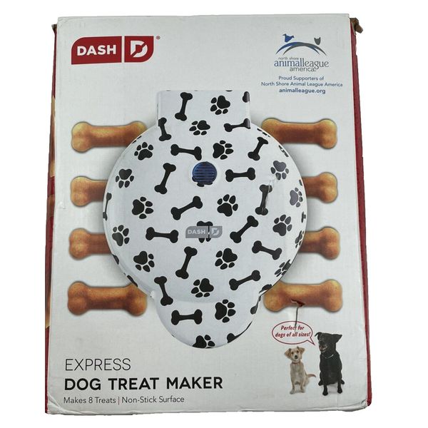 DASH Dog Treat Maker, 8-Bones, Non-Stick, Homemade Dog Snacks with Pet Approved