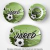 Personalized Soccer Plastic Bowl - Microwave Safe - Composite Polymer