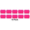JSP Manufacturing Small Plastic Florescent Pink Pegboard Storage/Part Bins (10)