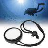 fuik Diving Mirror, Small & Adjustable Side Hanging for Cave & Boat Diving (Black)