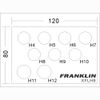 XFLH9 9 Piece Low Profile Hexagon Socket Set 3/8" Dr
