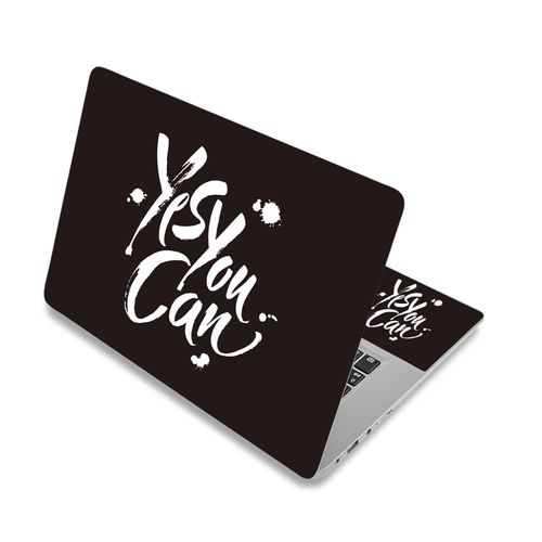 Laptop Skin Sticker Decal,13" 13.3" 14" 15" 15.4" 15.6 inch Laptop Vinyl Skin Sticker Cover Art Protector Notebook PC (Free 2 Wrist Pad Included), Decorative Waterproof Removable (Yes You Can)