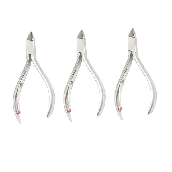 CUTICLE NIPPER STAINLESS STEEL FULL JAW 3 PCS