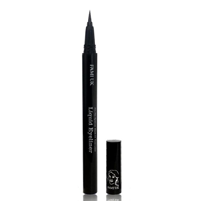 FAMI UK Liquid Eyeliner, Long-Lasting Eyeliner for Women's Makeup, Smudge-Proof Smooth Eye Liner Pen - Winged Lines for an Easy 24-Hour Wear