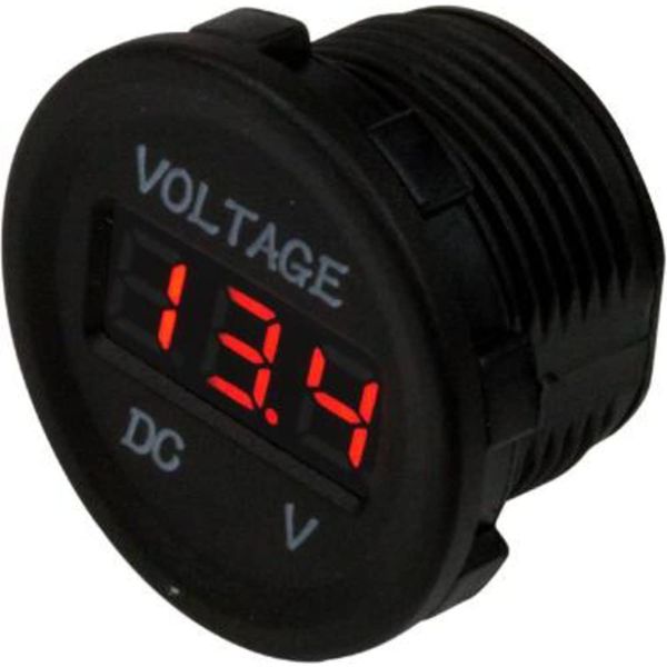 Sea Dog 421615-1 Digital Volt Meter - Round