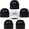 Funky Junque Bridal Baseball Cap - 6 Pack: 1 Bride & 5 Squads (Jet Black)