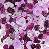 Papermania 250 g Assorted Buttons, Purple