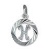 Letter H Initial .925 silver charm pendant x1 initials charms Range10