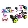 RC Body Graphics Kit Decal Sticker Wrap For J Concepts Silencer 1/8 FLASHBACK