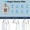 All Metal 10'' Filtered Rainfall Shower Head Combo, High Pressure Handheld Showe