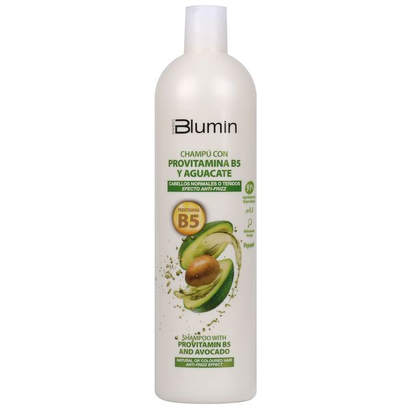 Blumin Anti-Frizz Effect Shampoo for Avocado and Provitamin B5 for Normal or Coloured Hair 1000 ml