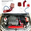 Carbon Fibre Car Cold Air Intake Filter Induction Pipe Power Flow Hose System