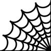 Corner Spider Web Cobweb Vinyl Decal Sticker (Baby Pink Gloss)