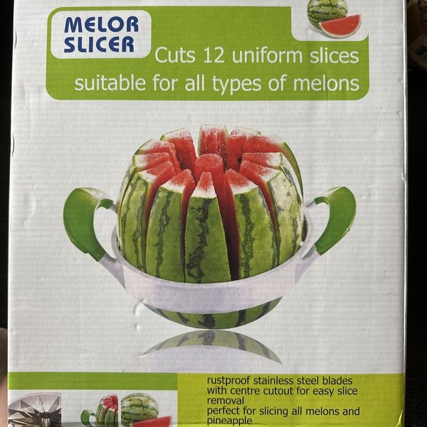 NEW! MELON SLICER - SLICE CUTTER - WATERMELON-CANTALOUPE-HONEYDEW-PINEAPPLE - LG