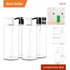 4 Pack Pump Bottles Plastic 32oz Leak-Proof Reusable for Shampoo Liquid Soap