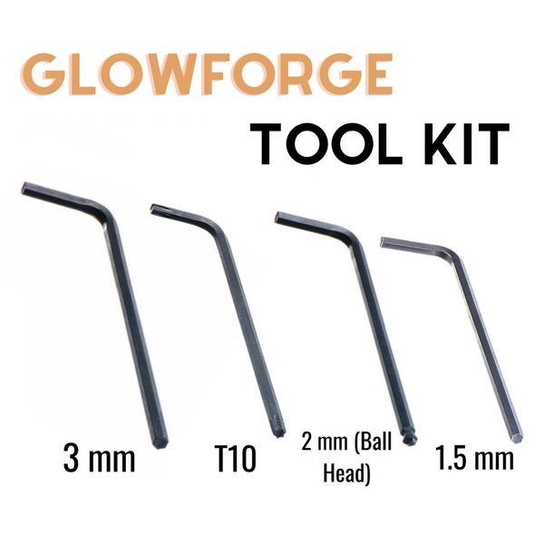 Glowforge Tool Kit For Fan Cleaning and Maintenance Allen Wrench Hex Keys