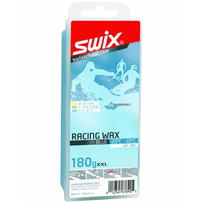 Swix Bio Degradable Ski/Snowboard Cold Wax (180g Bar)