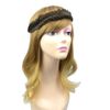 BOBIYA Wide Fishtail Synthetic Hair Braided Headband Classic Chunky Plaited Braids Elastic Stretch Hairpiece Women Girl (Deep Brown)