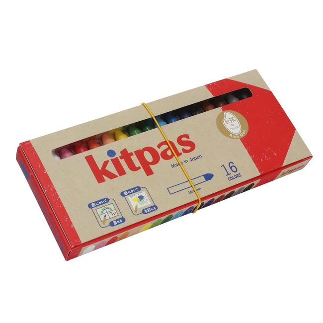 Nippon Rikaku KMRW-16C Kit Pass Medium Rice Wax, 16 Colors