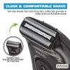 Wahl Compact Rechargeable Lithium Ion Shaver Kit with Hygienic Rinseable Foils & Cutter Bar with Dual Flexible Foils That Move with The Contours of Your Face - 7065