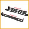 Partuto Black Universal Motorcycle Adjustable License Number Plate Frame Replacement