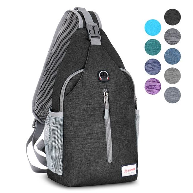 ZOMAKE Sling Bag for Women Men:Small Crossbody Sling Backpack - Water  Resistant Mini Shoulder Bag Chest Bag for Travel