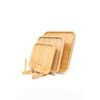 Shores Kitchenware Bamboo Plate/Lid Rack Holder Organizer (7 Slots)