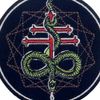 Svart Crown Patch Embroidered Badge Iron On Sew On Emblem