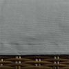 Modway Immerse Polyester Fabric Outdoor Ottoman and Side Table Cover in Gray