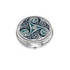 Large Pill Box Silver Plated Celtic Triskele Design & Boxed