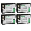 Kastar BLM1 Battery 4-Pack Replacement for Olympus Camedia C-8080 Wide Zoom, E-1 E1, E-3 E3, E-30 E30, E-520 E520, EVOLT E-300 E300, EVOLT E-330 E330 Camera
