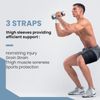 Hamstring Compression Sleeve with 3 Adjustable Straps,Thigh Compression Sleeve for Men Women,Thigh Wrap Compression for Pulled Hamstring,Groin ,Quad,Hamstring Brace for Hamstring Injury, Leg Brace for Upper Thigh support (Black, Medium)