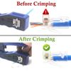 VCE RJ45 Connector Pass Through Cat6 100 Pack, Ethernet RJ45 Plug for Cat6/Cat5/Cat5e UTP Solid & Stranded Network